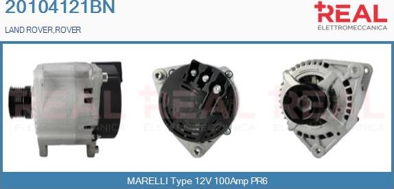 REAL 20104121BN - Генератор abcparts.ee