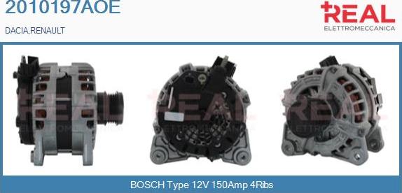 REAL 2010197AOE - Генератор abcparts.ee
