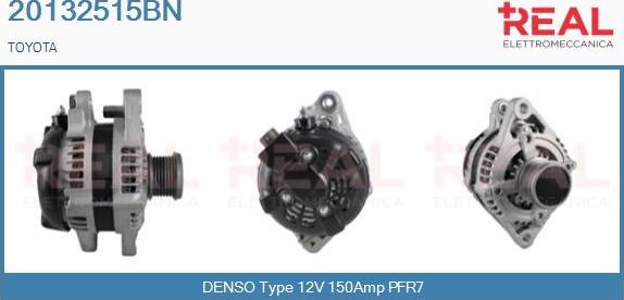 REAL 20132515BN - Генератор abcparts.ee