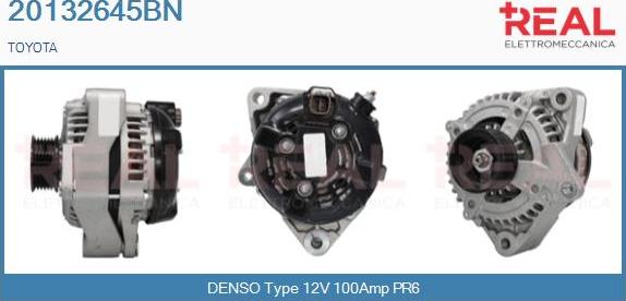 REAL 20132645BN - Генератор abcparts.ee