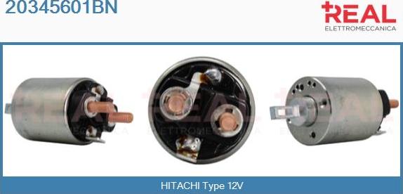REAL 20345601BN - Тяговое реле, соленоид, стартер abcparts.ee