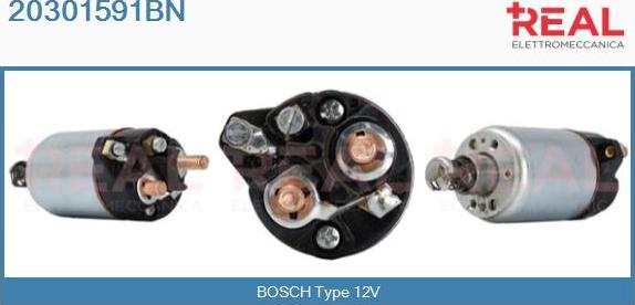 REAL 20301591BN - Тяговое реле, соленоид, стартер abcparts.ee