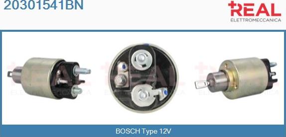 REAL 20301541BN - Тяговое реле, соленоид, стартер abcparts.ee