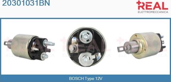 REAL 20301031BN - Тяговое реле, соленоид, стартер abcparts.ee