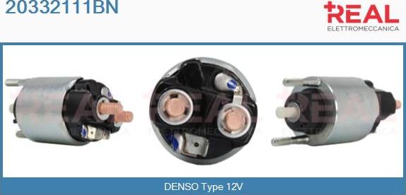 REAL 20332111BN - Тяговое реле, соленоид, стартер abcparts.ee