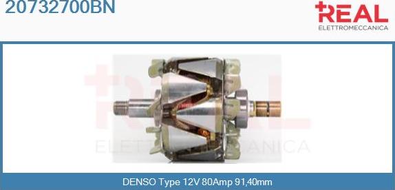 REAL 20732700BN - Ротор, генератор abcparts.ee