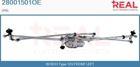 REAL 28001501OE - Система очистки окон abcparts.ee