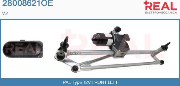 REAL 28008621OE - Система очистки окон abcparts.ee