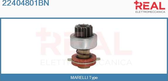 REAL 22404801BN - Бендикс, ведущая шестерня стартера abcparts.ee