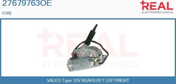 REAL 27679763OE - Двигатель стеклоочистителя abcparts.ee