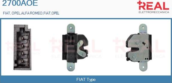 REAL 2700AOE - Актуатор, центральный замок abcparts.ee
