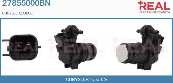 REAL 27855000BN - Водяной насос, система очистки окон abcparts.ee
