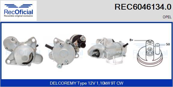 RECOFICIAL REC6046134.0 - Стартер abcparts.ee