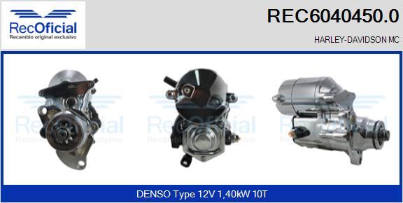 RECOFICIAL REC6040450.0 - Стартер abcparts.ee