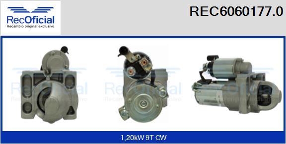 RECOFICIAL REC6060177.0 - Стартер abcparts.ee
