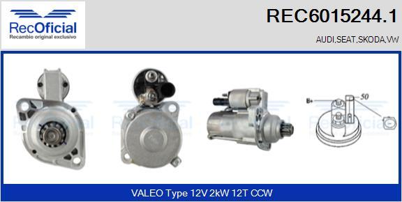 RECOFICIAL REC6015244.1 - Стартер abcparts.ee
