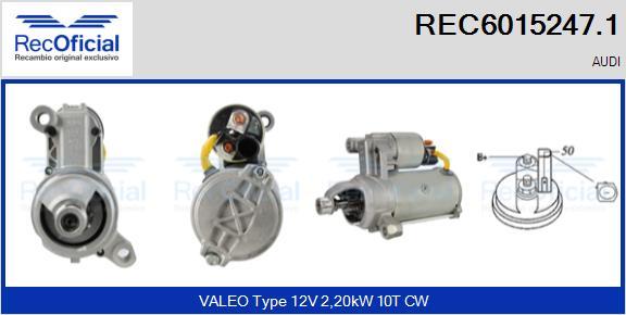 RECOFICIAL REC6015247.1 - Стартер abcparts.ee