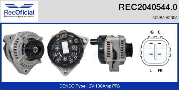 RECOFICIAL REC2040544.0 - Генератор abcparts.ee