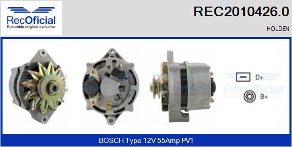 RECOFICIAL REC2010426.0 - Генератор abcparts.ee