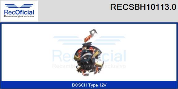 RECOFICIAL RECSBH10113.0 - Щеткодержатель стартера abcparts.ee