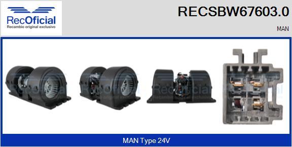 RECOFICIAL RECSBW67603.0 - Вентилятор салона abcparts.ee