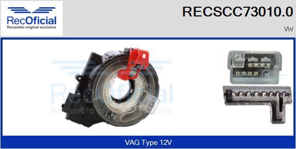 RECOFICIAL RECSCC73010.0 - Витая пружина, подушка безопасности abcparts.ee