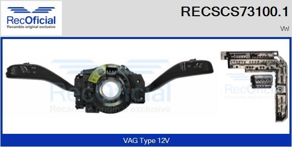 RECOFICIAL RECSCS73100.1 - Выключатель на рулевой колонке abcparts.ee