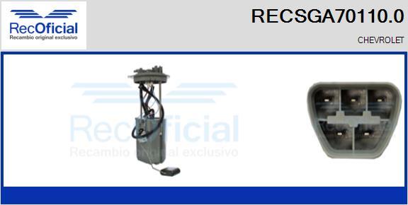 RECOFICIAL RECSGA70110.0 - Модуль топливного насоса abcparts.ee