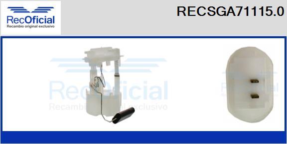 RECOFICIAL RECSGA71115.0 - Модуль топливного насоса abcparts.ee