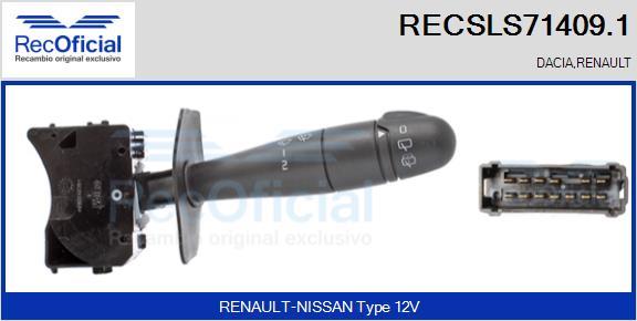 RECOFICIAL RECSLS71409.1 - Выключатель на рулевой колонке abcparts.ee