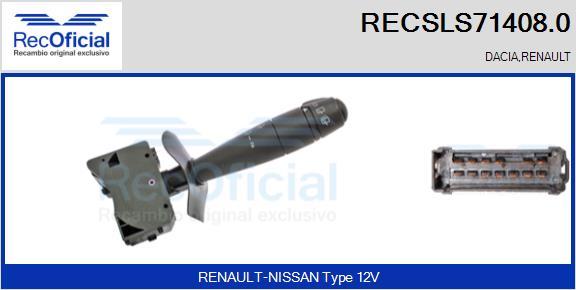 RECOFICIAL RECSLS71408.0 - Выключатель на рулевой колонке abcparts.ee