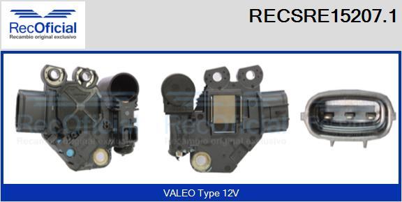 RECOFICIAL RECSRE15207.1 - Регулятор напряжения, генератор abcparts.ee