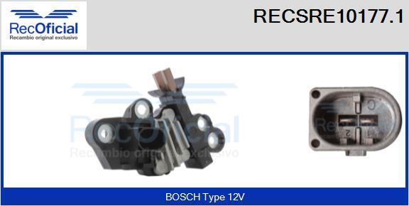 RECOFICIAL RECSRE10177.1 - Регулятор напряжения, генератор abcparts.ee