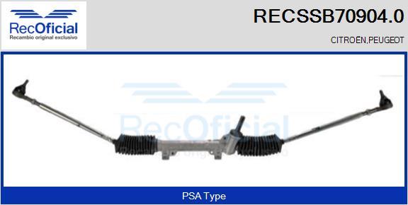 RECOFICIAL RECSSB70904.0 - Рулевой механизм, рейка abcparts.ee
