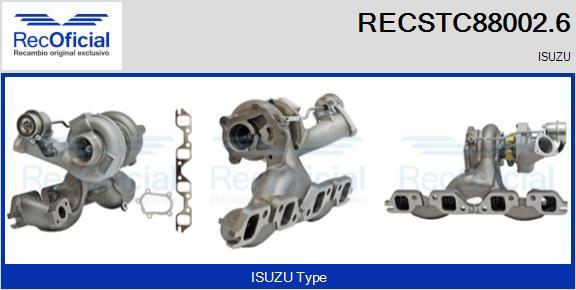RECOFICIAL RECSTC88002.6 - Турбина, компрессор abcparts.ee