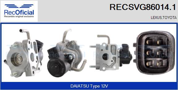 RECOFICIAL RECSVG86014.1 - Клапан возврата ОГ abcparts.ee