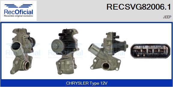 RECOFICIAL RECSVG82006.1 - Клапан возврата ОГ abcparts.ee