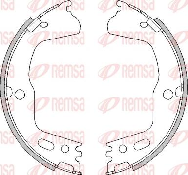 Remsa 4494.00 - Комплект тормозов, ручник, парковка abcparts.ee