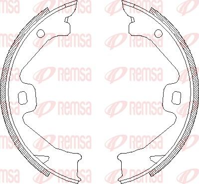 Remsa 4704.00 - Комплект тормозов, ручник, парковка abcparts.ee