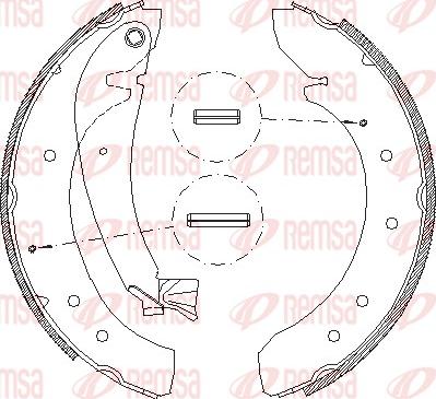 Remsa 4719.00 - Тормозные башмаки, барабанные abcparts.ee