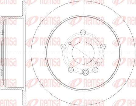 Remsa 6911.00 - Тормозной диск abcparts.ee