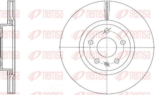 Remsa 6972.10 - Тормозной диск abcparts.ee
