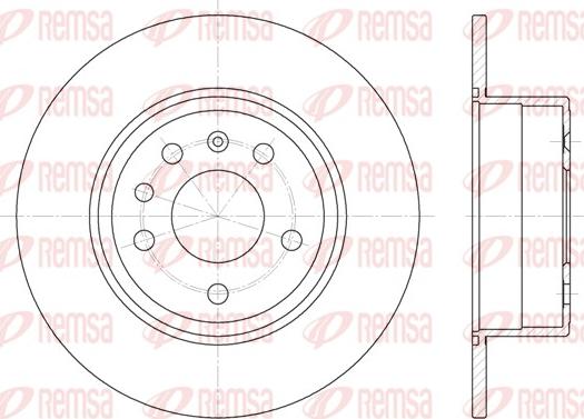 Remsa 6487.00 - Тормозной диск abcparts.ee