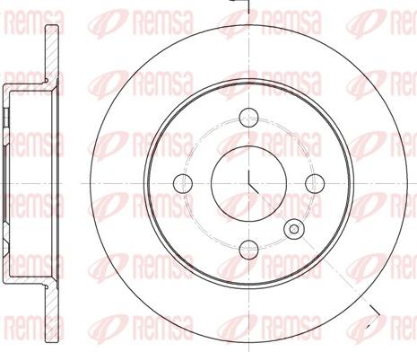 Remsa 6570.00 - Тормозной диск abcparts.ee