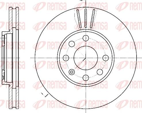 Remsa 6572.10 - Тормозной диск abcparts.ee