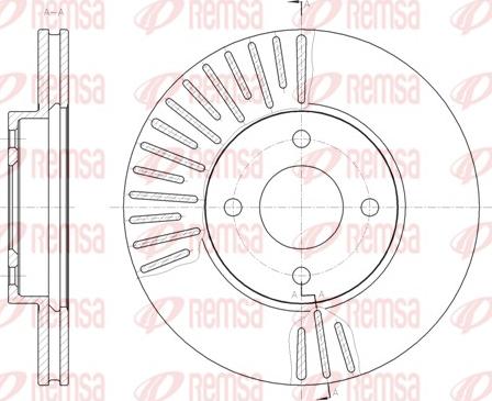 Remsa 61467.10 - Тормозной диск abcparts.ee