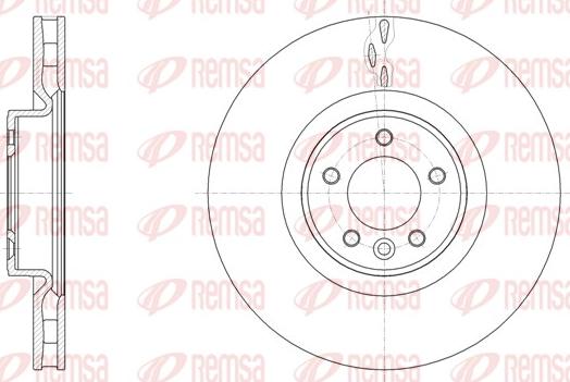 Remsa 61611.10 - Тормозной диск abcparts.ee