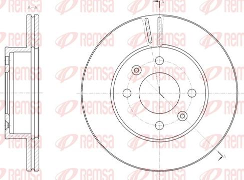 Remsa 61844.10 - Тормозной диск abcparts.ee