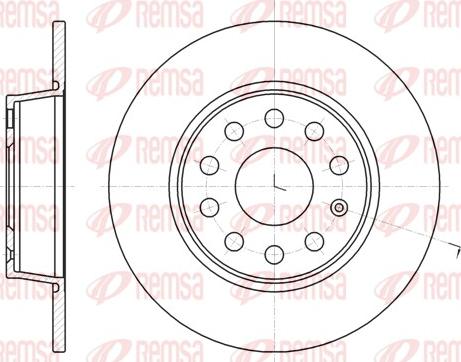 Remsa 61340.00 - Тормозной диск abcparts.ee