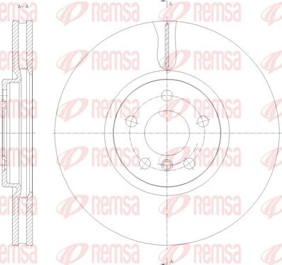 Remsa 61789.10 - Тормозной диск abcparts.ee
